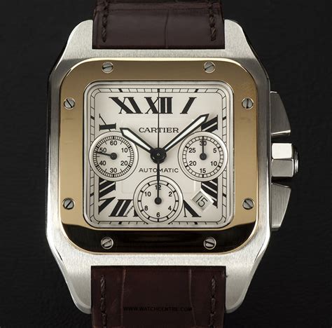 cartier santos 100 replica watch|cartier santos 100 chronograph.